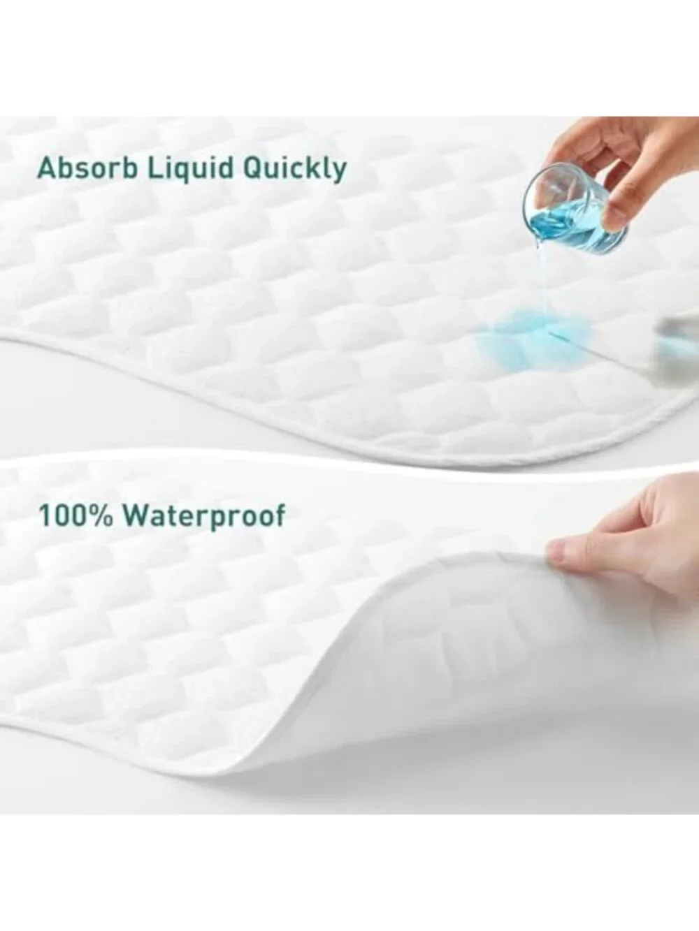 Thicker Organic Baby Changing Pad Liners 3-Pack | Waterproof, Soft, Absorbent